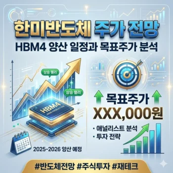 한미반도체 주가 전망 HBM4 양산 일정과 목표주가 분석