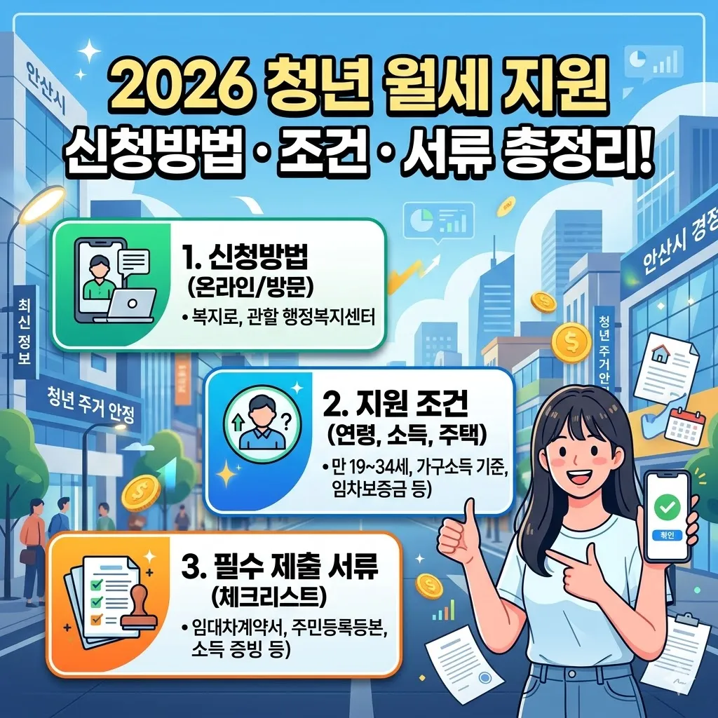 2026년 청년 월세 지원 신청방법 및 조건, 서류 총정리