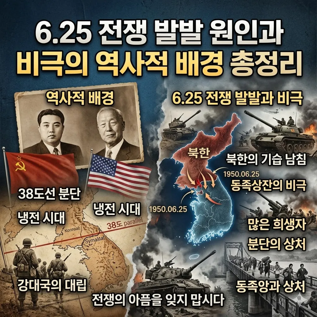 6.25 전쟁 발발 원인과 6.25 전쟁 비극의 역사적 배경 총정리
