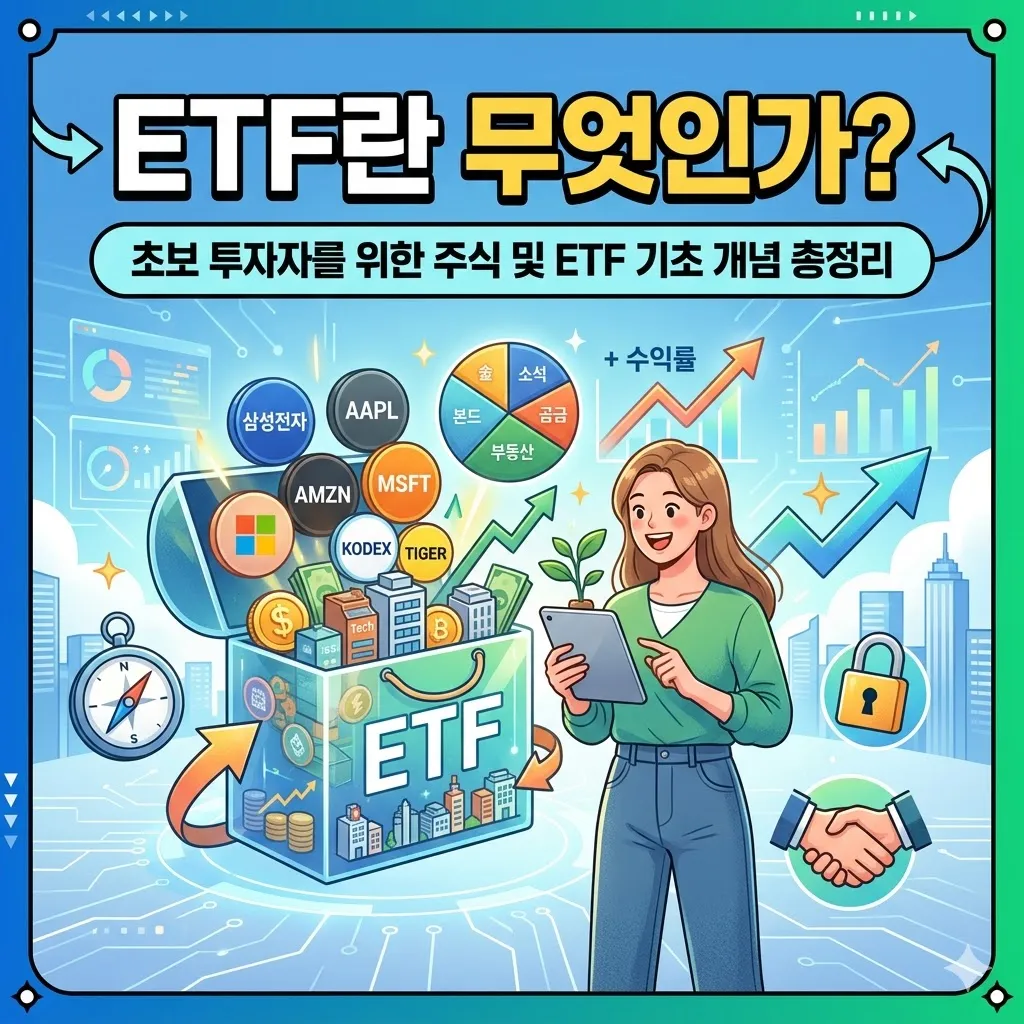 etf란 무엇인가 초보 투자자를 위한 주식 및 ETF 기초 개념 총정리