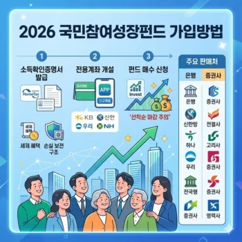 국민참여성장펀드 가입방법 및 은행 · 증권사 국민참여성장펀드 판매처 완벽 정리