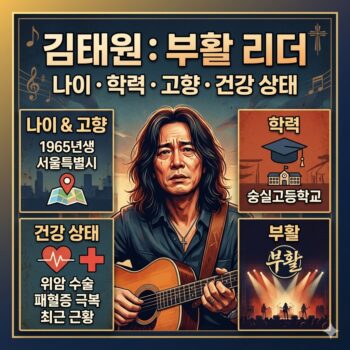 김태원 나이 학력 고향 및 김태원 건강 상태 정보(부활 리더)