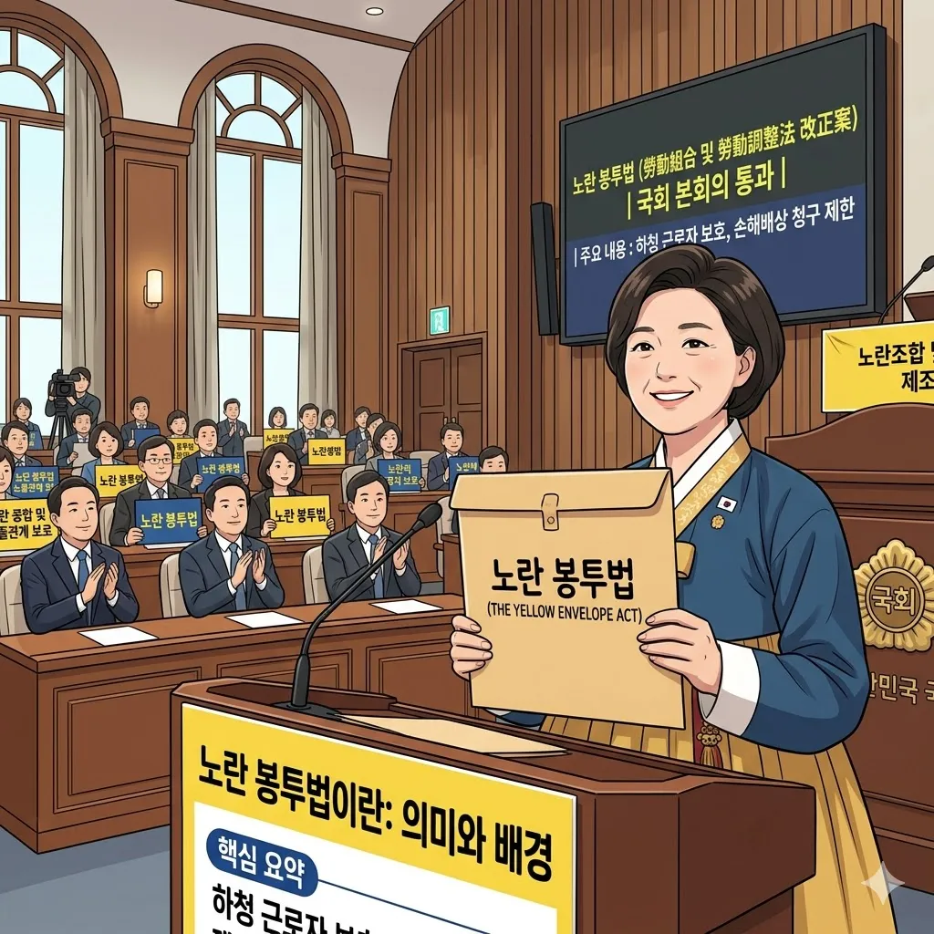 노란 봉투법이란 | 의미와 법안 발의 배경 핵심 요약