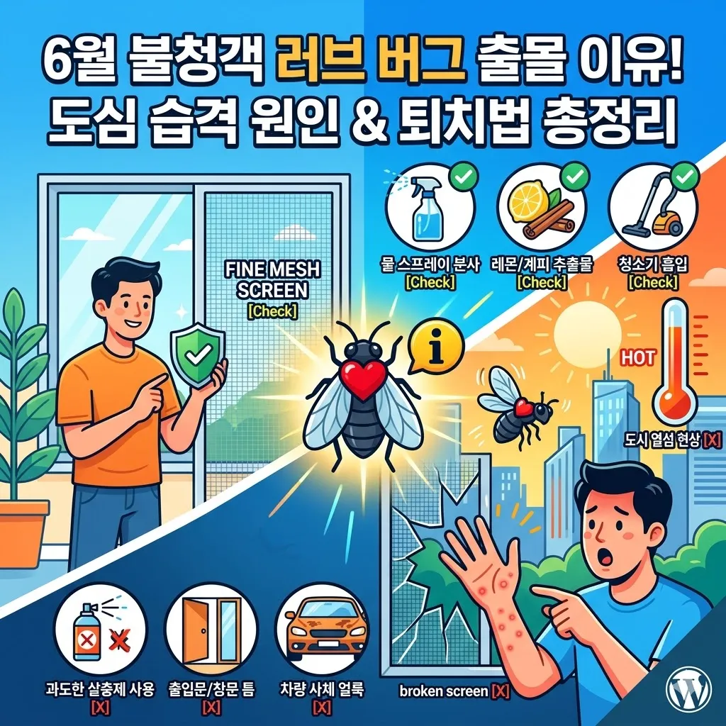 러브 버그 출몰 이유와 대량 발생 원인 및 러브 버그 퇴치법 총정리