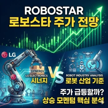 로보스타 실시간 기관 매매동향 및 수주 공시 리포트 확인하기