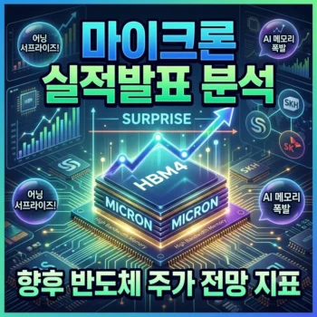 마이크론 실적발표 분석 결과와 향후 반도체 주가 전망 지표