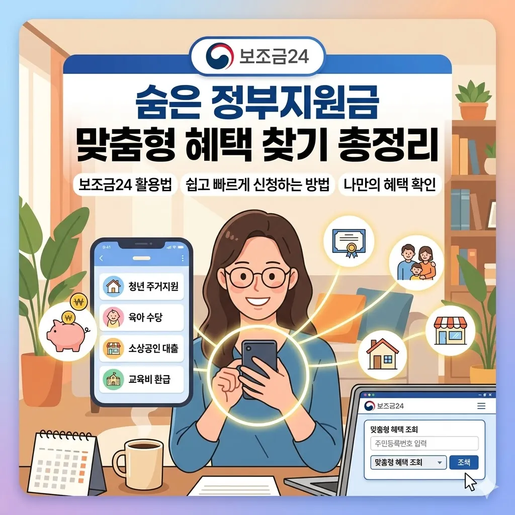 보조금24 숨은 정부지원금 내 주민번호 맞춤형 혜택 찾기 총정리