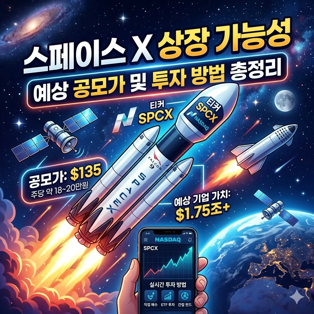 스페이스 X 상장 가능성과 예상 공모가 및 투자 방법 총정리