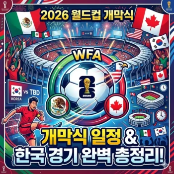 월드컵 개막식 일정 및 대한민국 조별리그 경기 시간 총정리