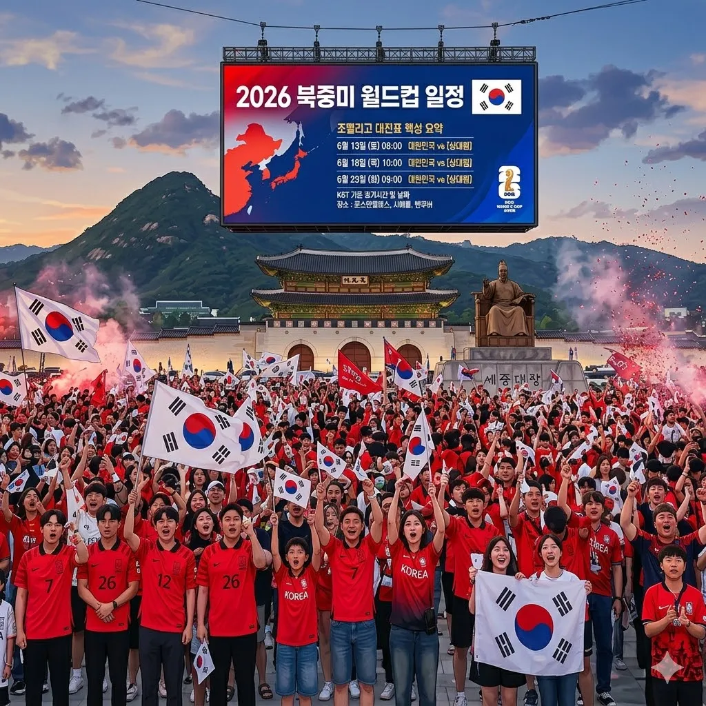 월드컵 일정 한국 경기 날짜와 조별리그 대진표 핵심 요약