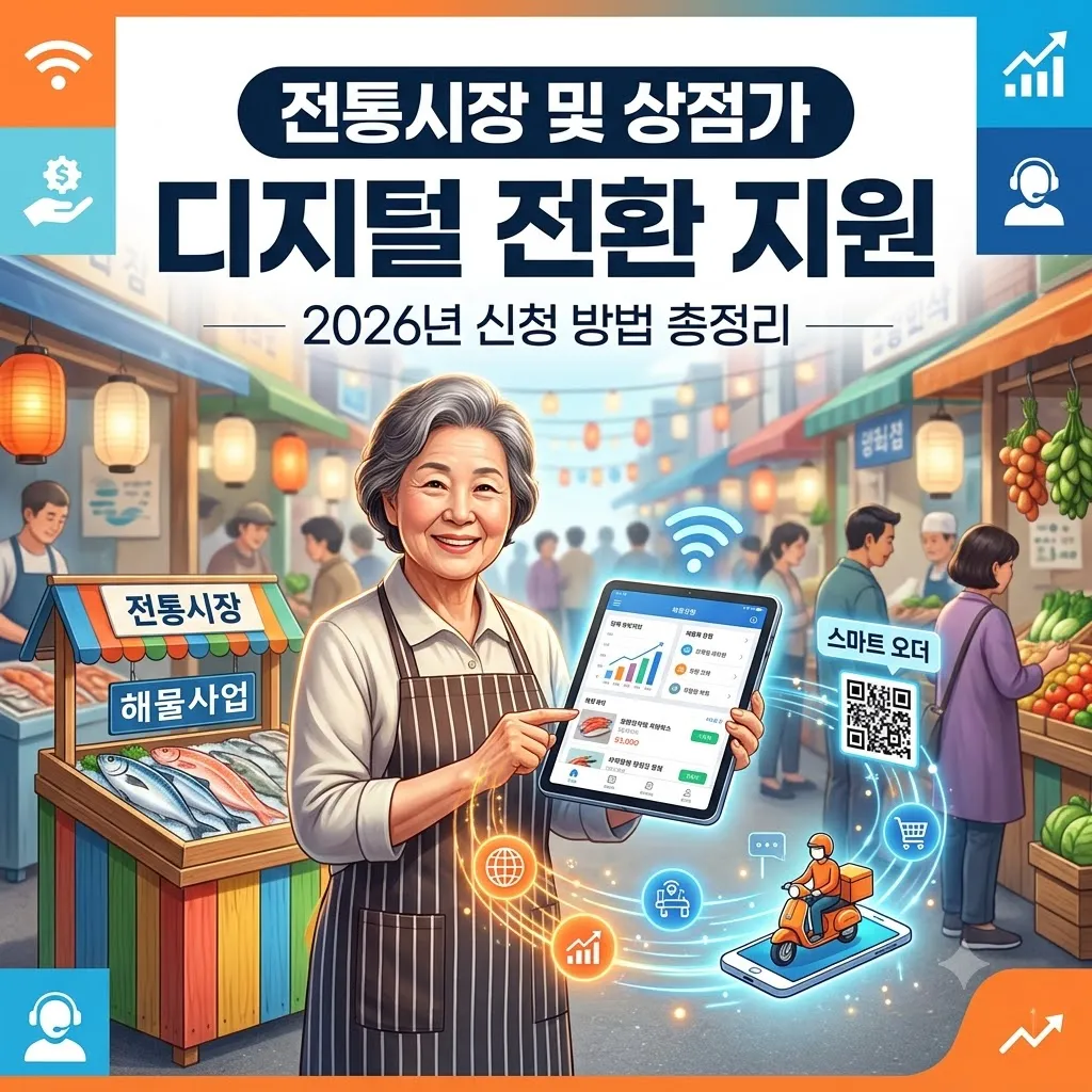 전통시장 및 상점가 디지털 전환 지원 대상 및 신청 방법 총정리(2026년)