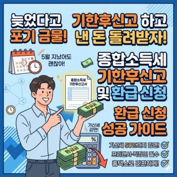 종합소득세 기한후신고 방법 및 종합소득세 환급 신청 방법