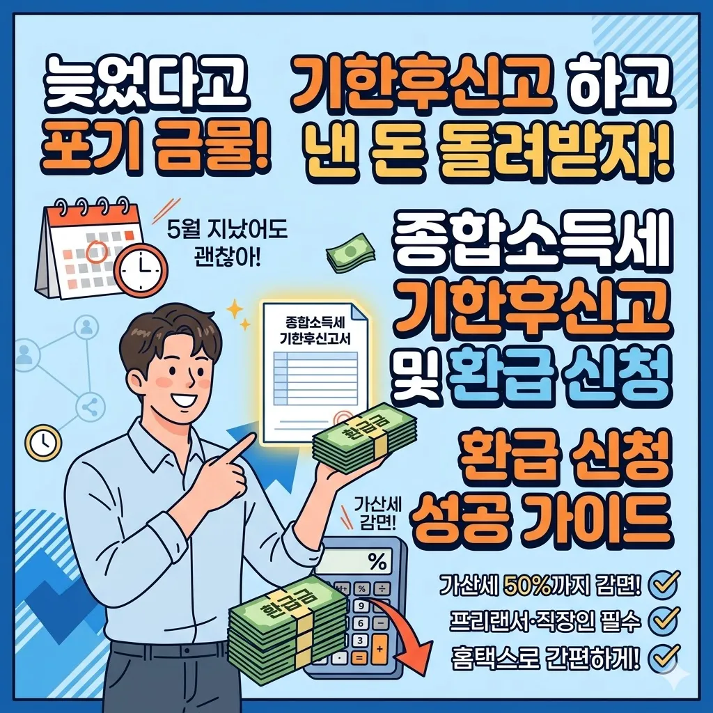 종합소득세 기한후신고 방법 및 종합소득세 환급 신청 방법