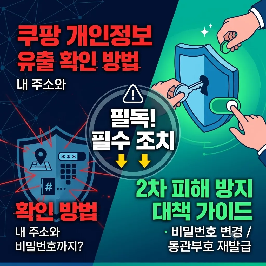 쿠팡 개인정보 유출 확인 방법 및 2차 피해 방지 대책 가이드