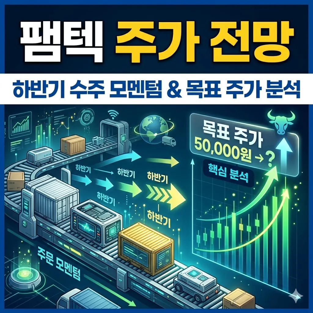 팸텍 주가 전망 하반기 수주 모멘텀과 목표 주가 분석