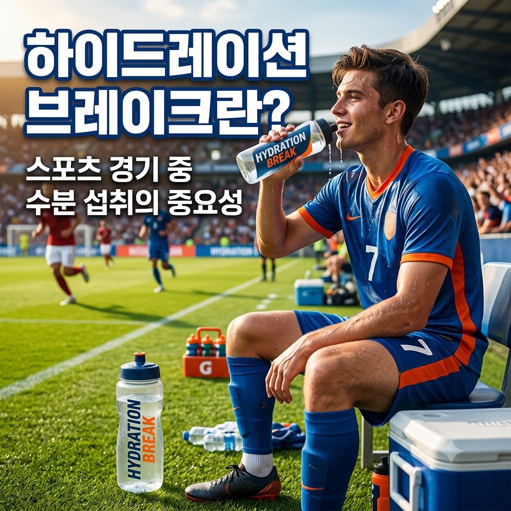 하이드레이션 브레이크란 무엇인가 스포츠 경기 중 수분 섭취의 중요성