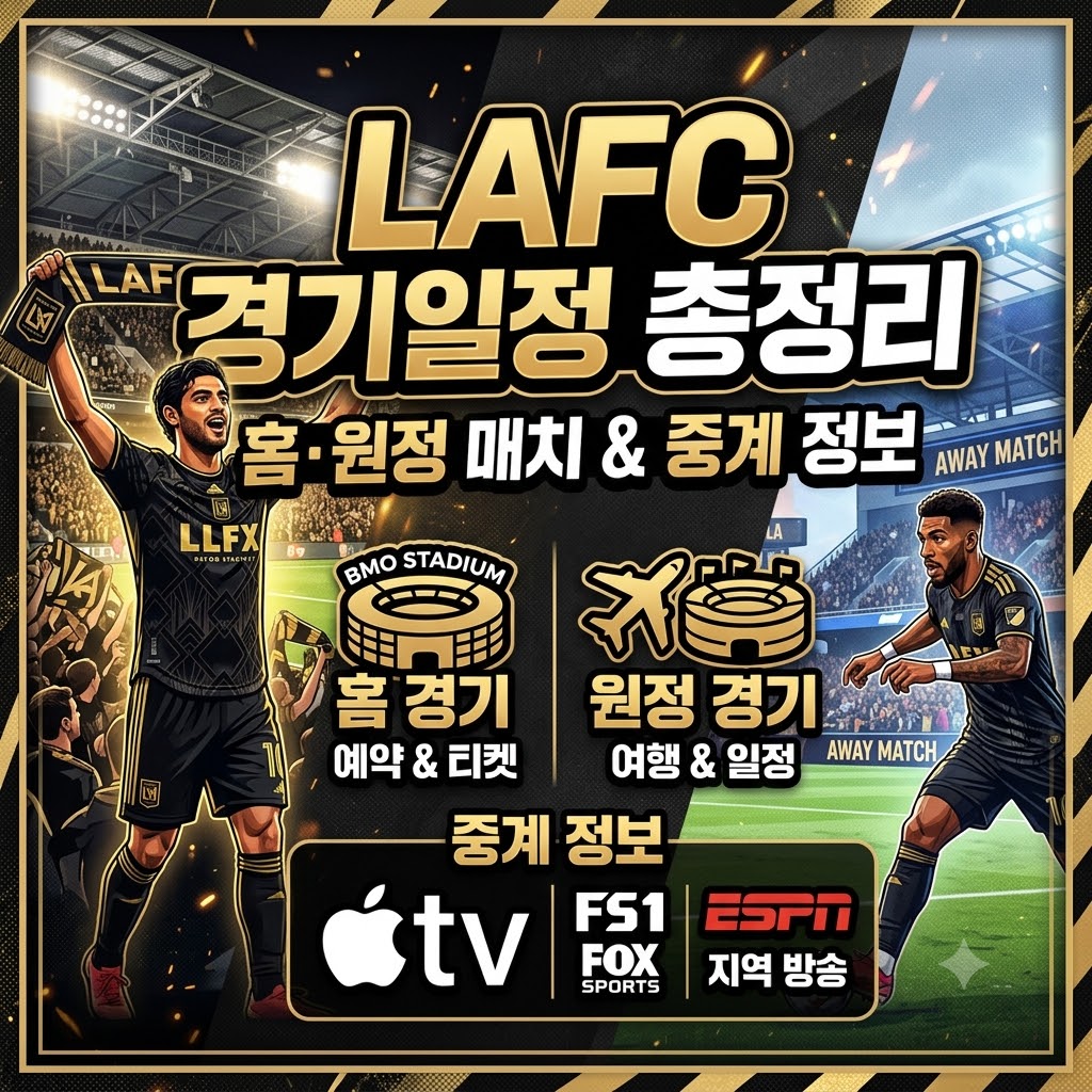 lafc 경기일정 총정리 lafc 경기일정 홈·원정 매치 및 중계 정보