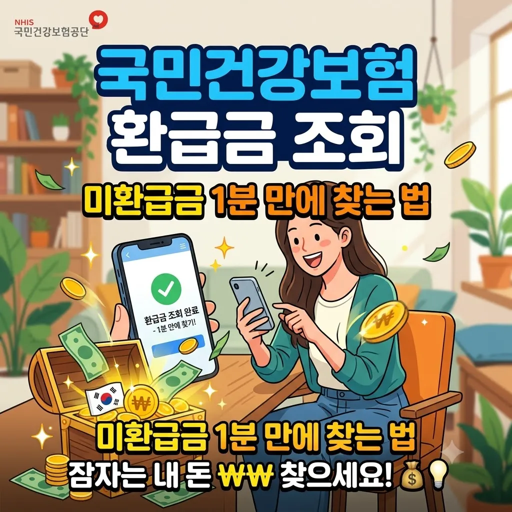 국민건강보험 환급금 조회 및 미환급금 1분 만에 찾는 방법