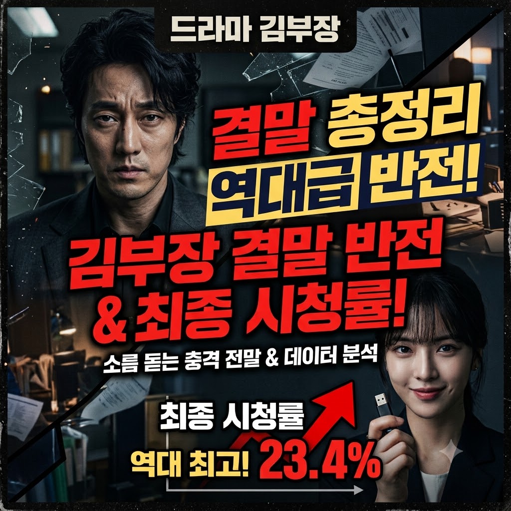 김부장 결말 총정리 김부장 결말 반전과 최종 시청률 분석