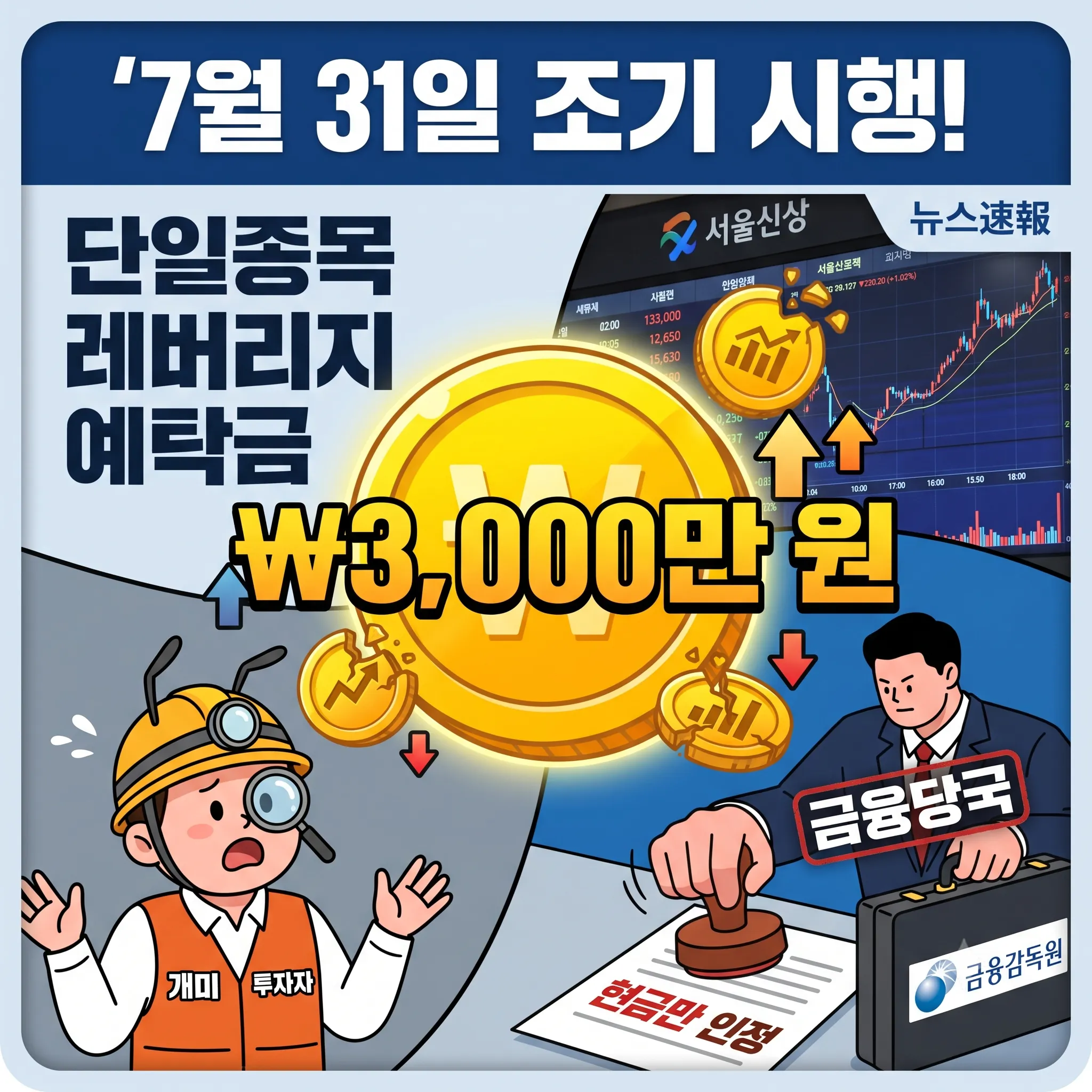 단일종목 예탁금 상향 31일 조기 시행 개미들 당장 확인해야 할 3가지
