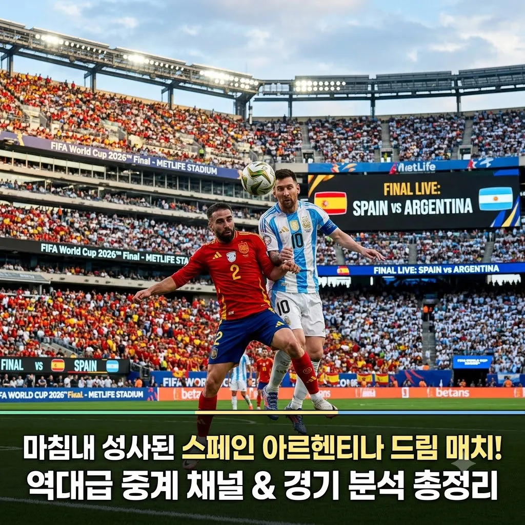 스페인 아르헨티나 드림 매치, 역대급 스페인 아르헨티나 중계 채널 및 스페인 아르헨티나 경기 분석