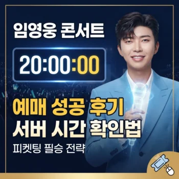 임영웅 콘서트 예매 성공 후기, 임영웅 콘서트 예매를 위한 서버 시간 확인법