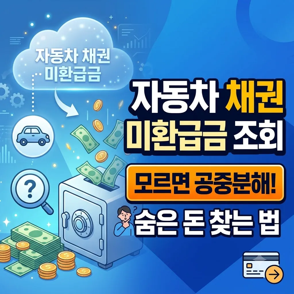 자동차 채권 미환급금 조회 모르면 공중분해되는 숨은 돈 찾는 법
