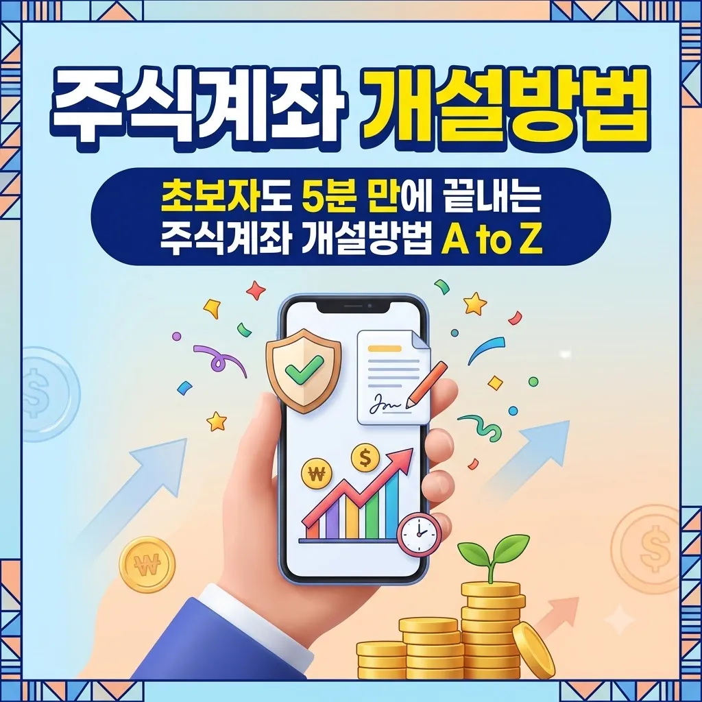 주식계좌 개설방법 초보자도 5분 만에 끝내는 주식계좌 개설방법 A to Z