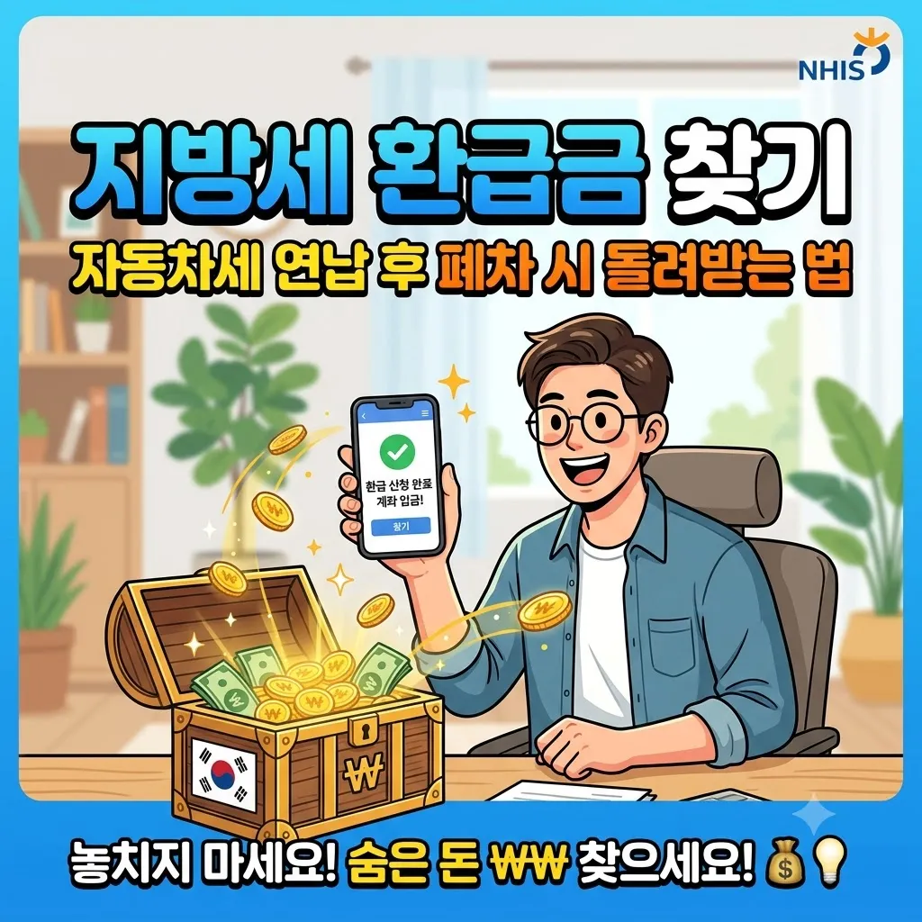 지방세 환급금 찾기 | 자동차세 연납 후 폐차 시 돌려받는 방법