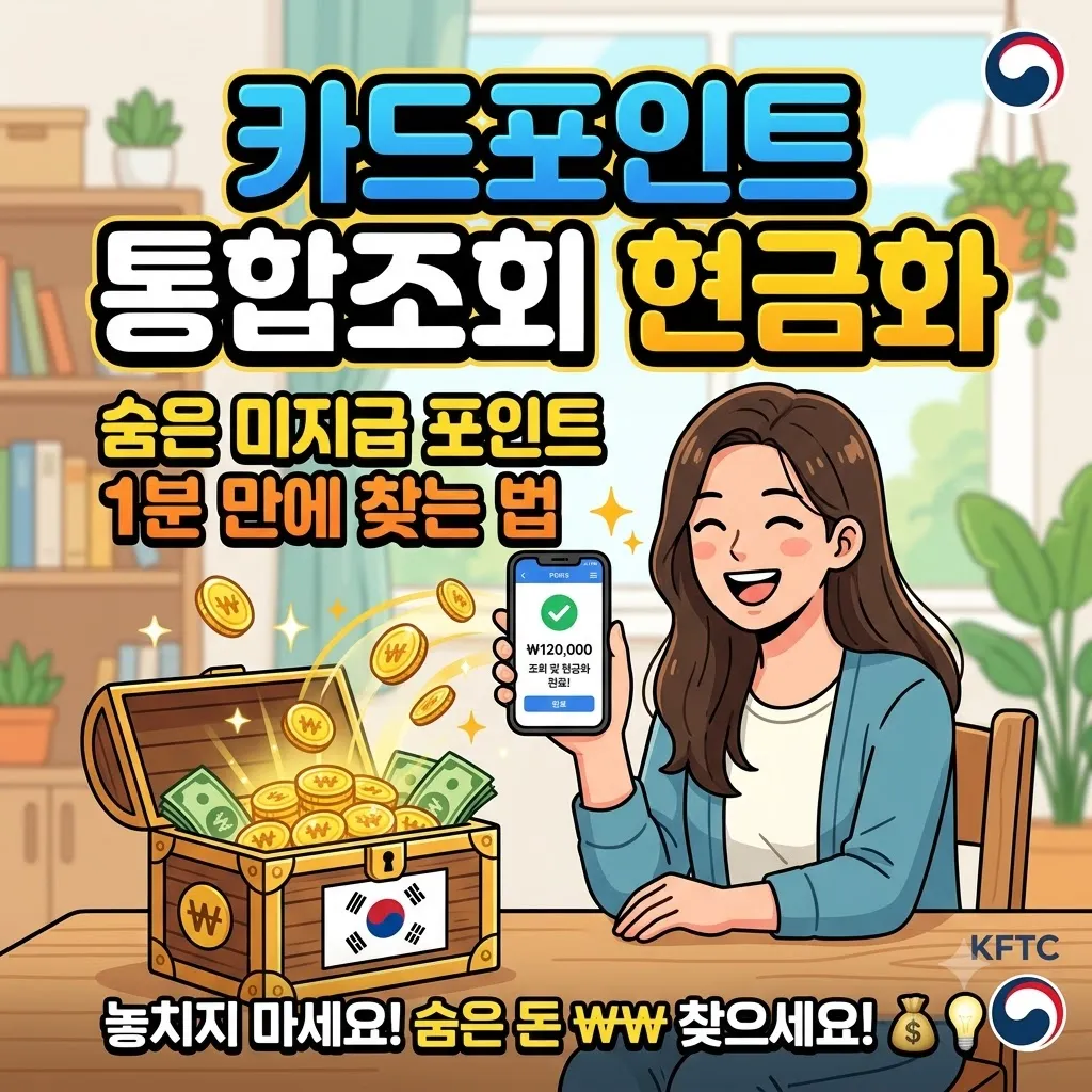 카드포인트 통합조회 현금화 숨은 미지급 포인트 1분 만에 찾는 방법