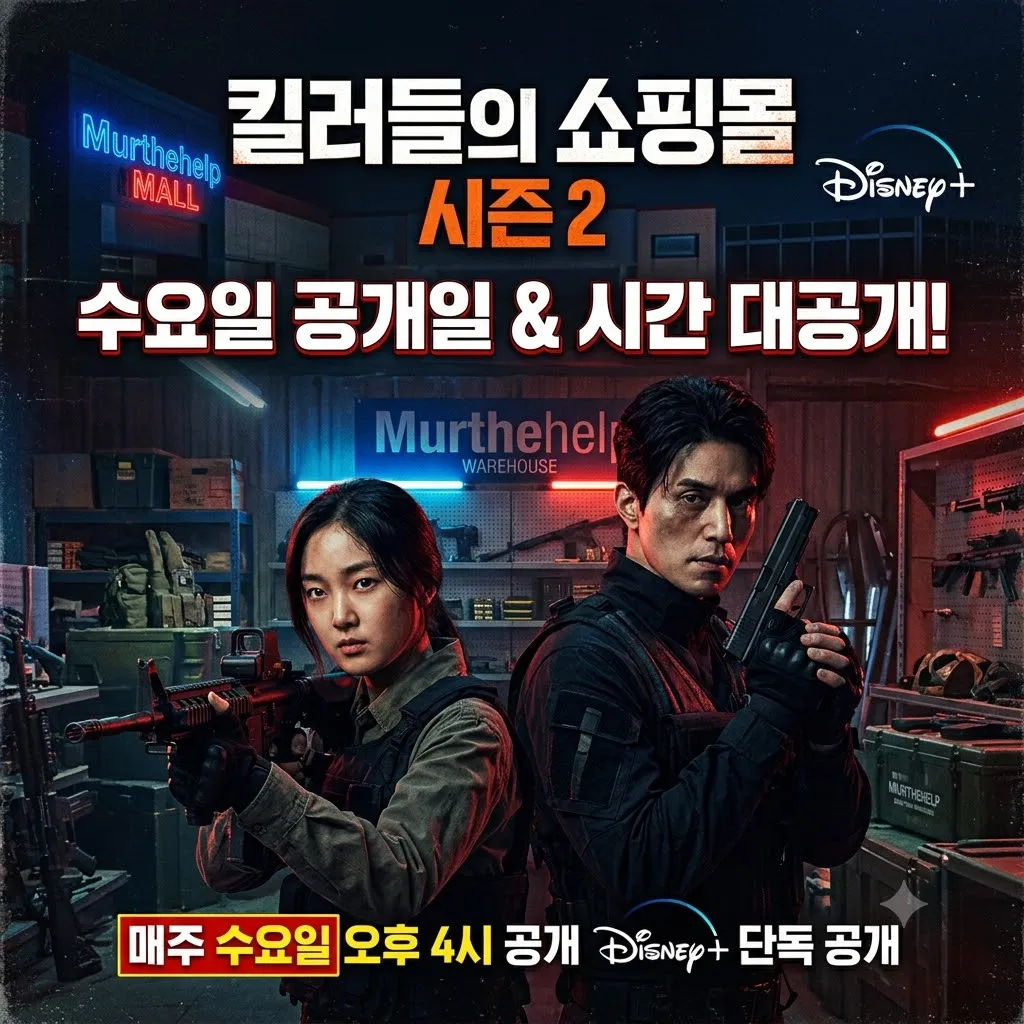 킬러들의 쇼핑몰 시즌2 공개시간 수요일 공개일과 디즈니플러스 공개시간 세부 일정