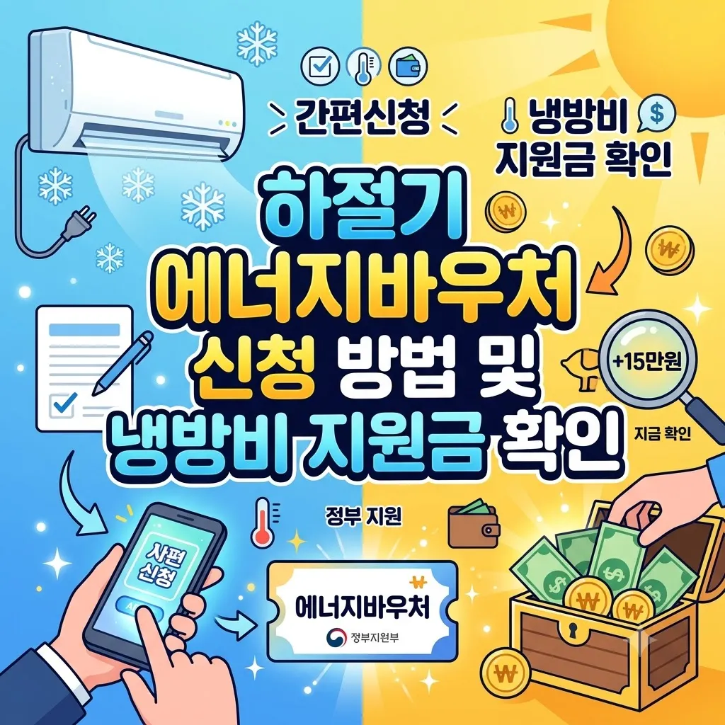하절기 에너지바우처 신청 방법 및 냉방비 지원금 확인