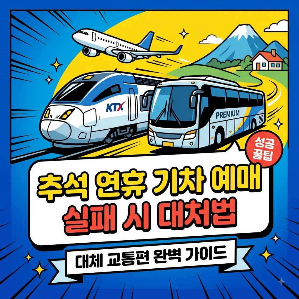 2026 추석 연휴 기차 예매 성공 노하우와 추석 연휴 기차 예매 매진 시 대처법 완벽 가이드