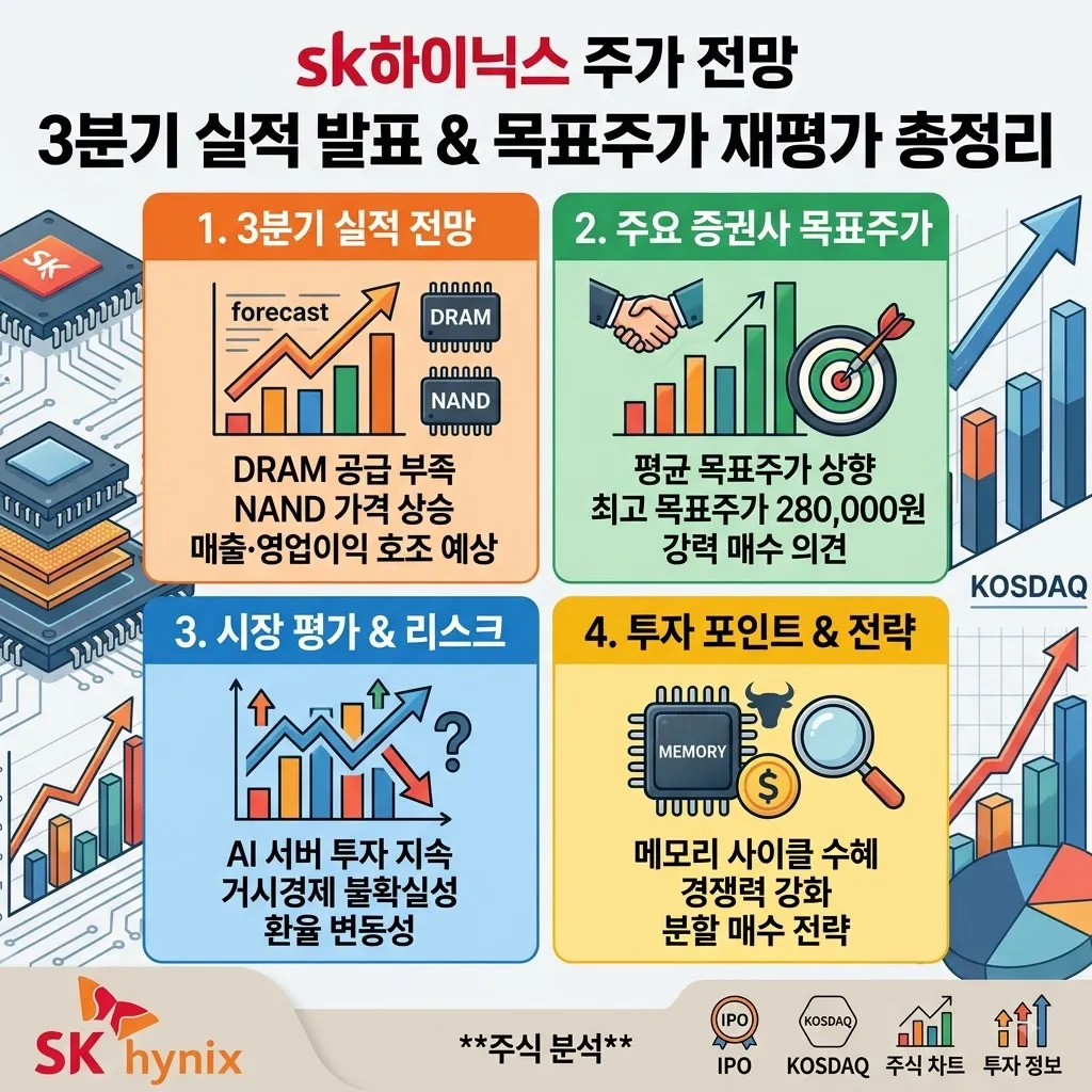 sk하이닉스 주가 전망 3분기 실적 발표와 목표주가 재평가 sk하이닉스 주가 전망 총정리