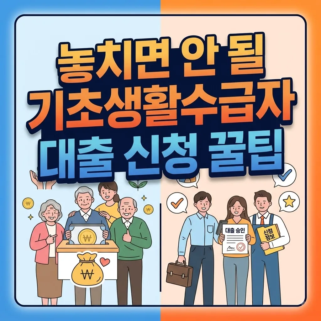 기초생활수급자 대출 가능한 곳과 저금리 정부 지원 상품 놓치면 안 될 기초생활수급자 대출 신청 꿀팁