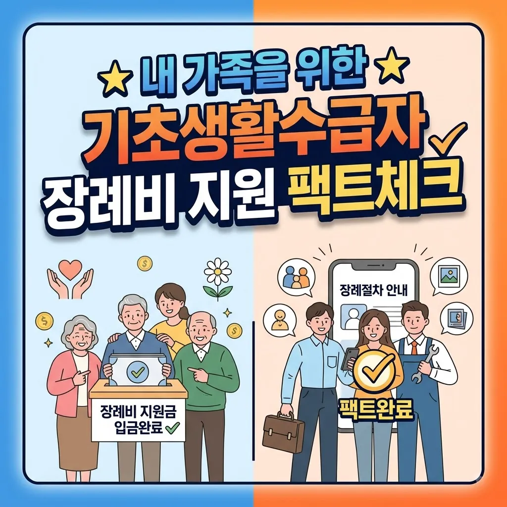 기초생활수급자 장례비 지원 4대 급여별 자격과 필요 서류 내 가족을 위한 기초생활수급자 장례비 지원 팩트체크