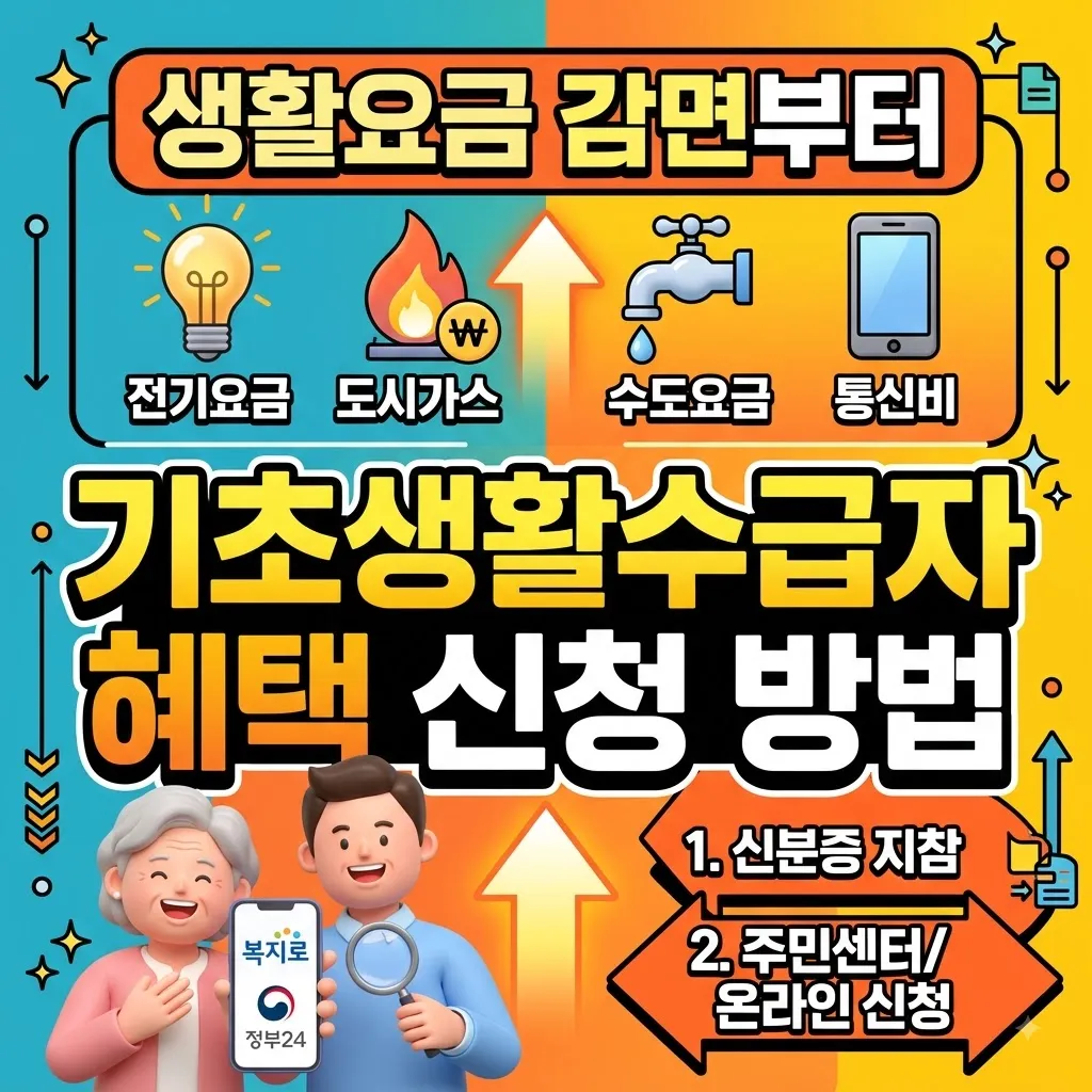 기초생활수급자 혜택 90가 놓치는 정부 지원금 생활요금 감면부터 기초생활수급자 혜택 신청 방법