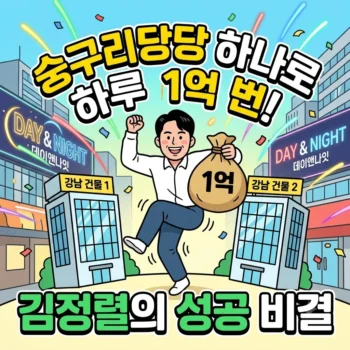 김정렬 개그맨 숭구리당당 하나로 하루 1억 번 김정렬 개그맨의 강남 건물주 성공 비결