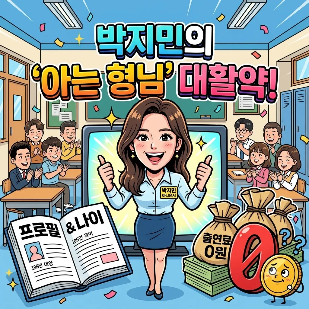 박지민 아나운서 나이 프로필부터 출연료 0원 고백까지 박지민 아나운서 아는 형님 대활약