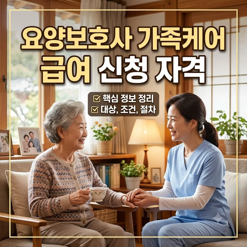 요양보호사 가족케어 급여 신청 자격