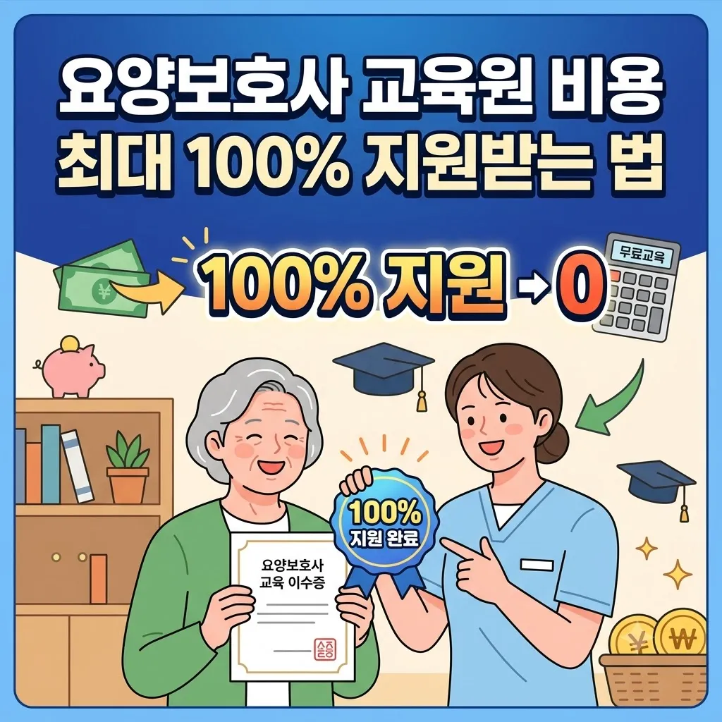 요양보호사 교육원 비용 최대 100 지원받는 법 후회 없는 요양보호사 교육원 고르는 기준 3가지
