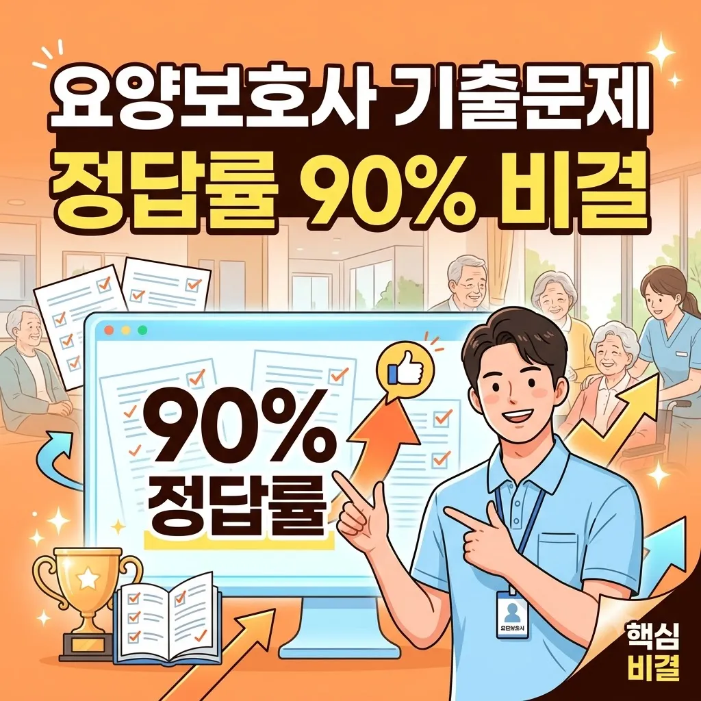 요양보호사 기출문제 정답률 90 비결 3개년 요양보호사 기출문제 빈출 유형 단기 합격법
