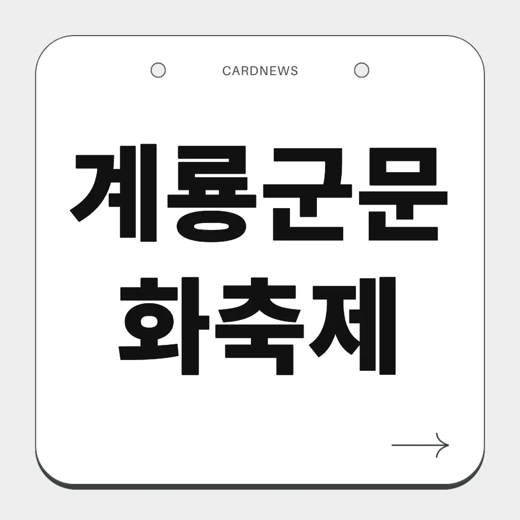 계룡군문화축제