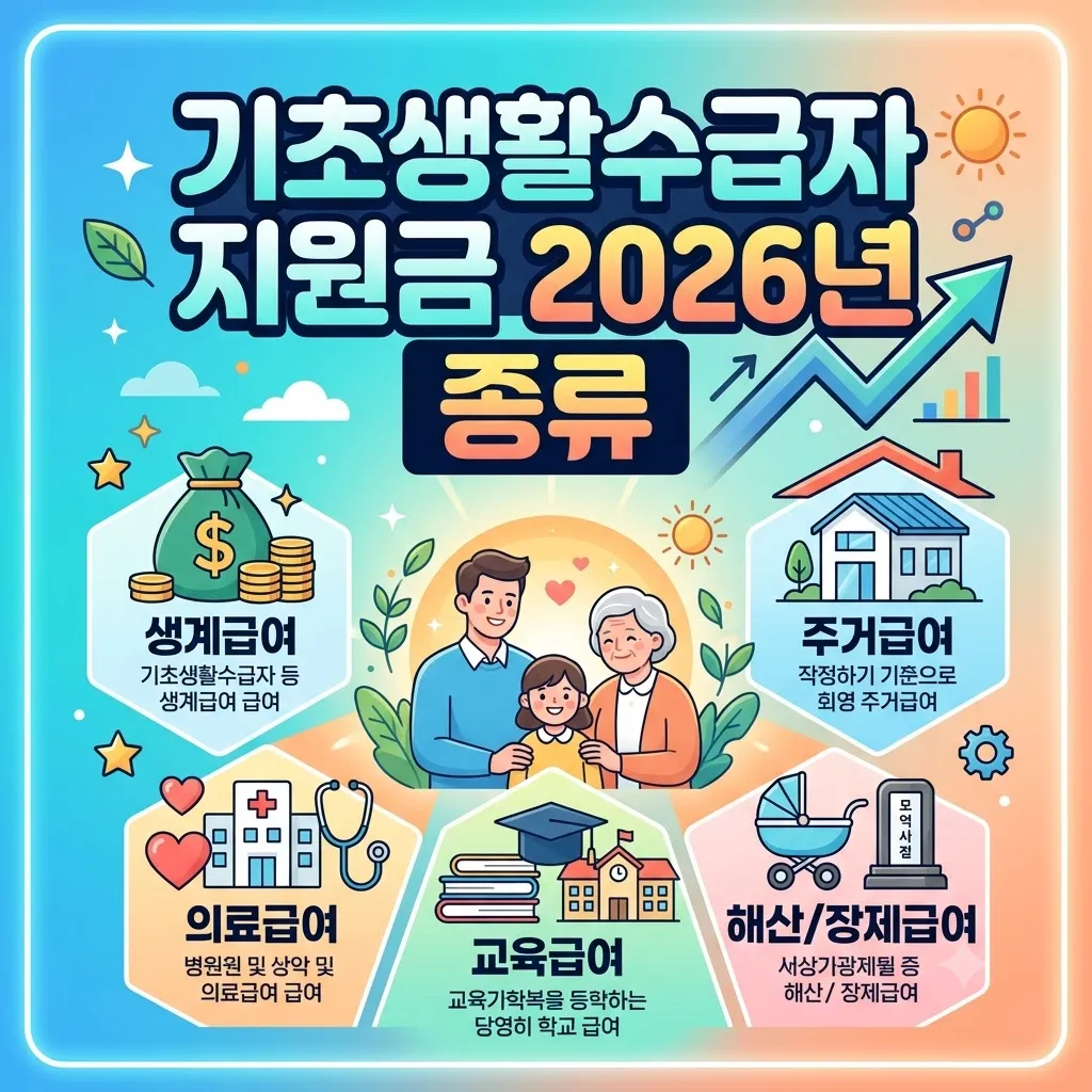 기초생활수급자 지원금 2026년 9월 지급일과 생계급여 금액 총정리