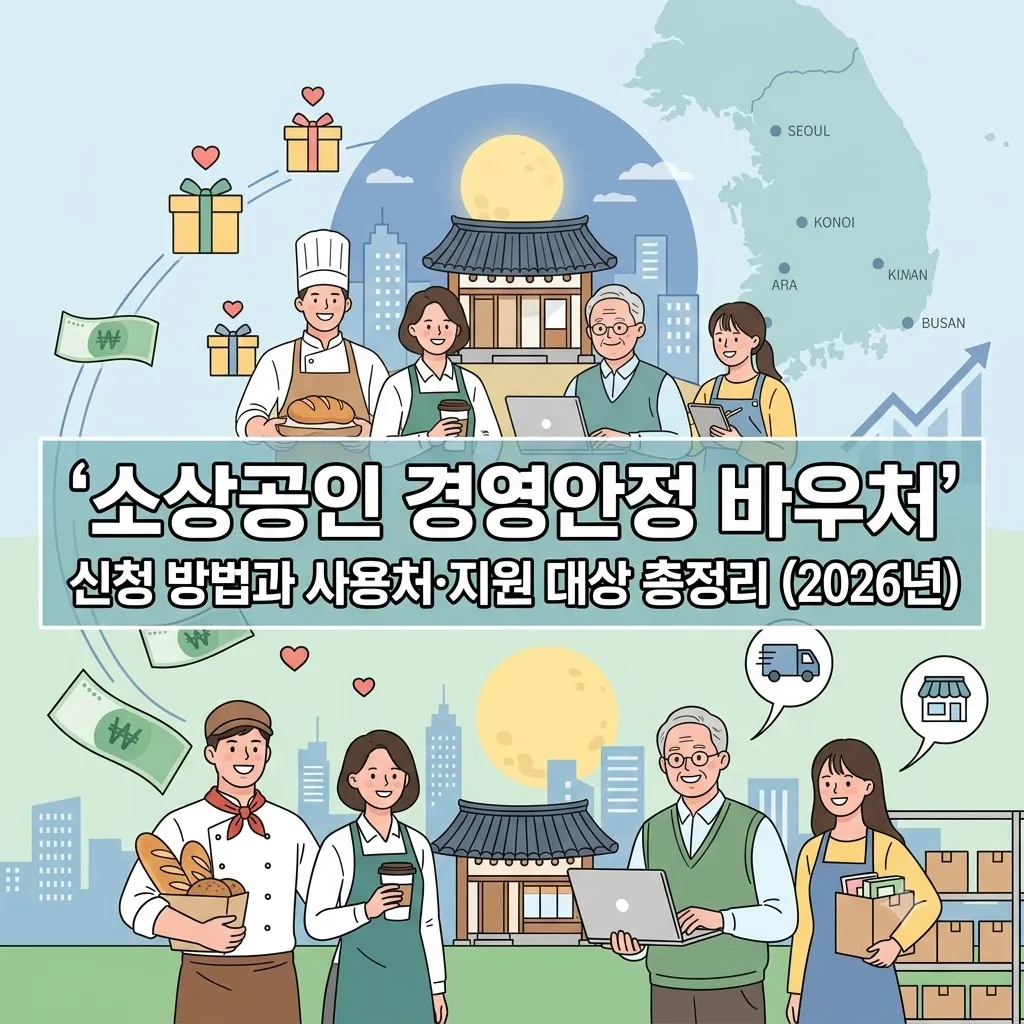 소상공인 경영안정 바우처 신청 방법과 사용처·지원 대상 총정리 2026년