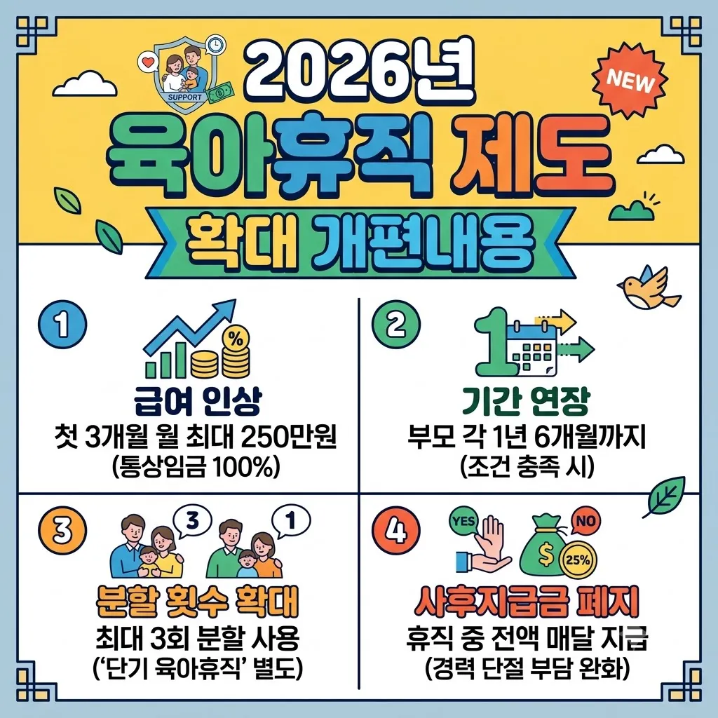 육아휴직 제도 2026년 확대 개편내용