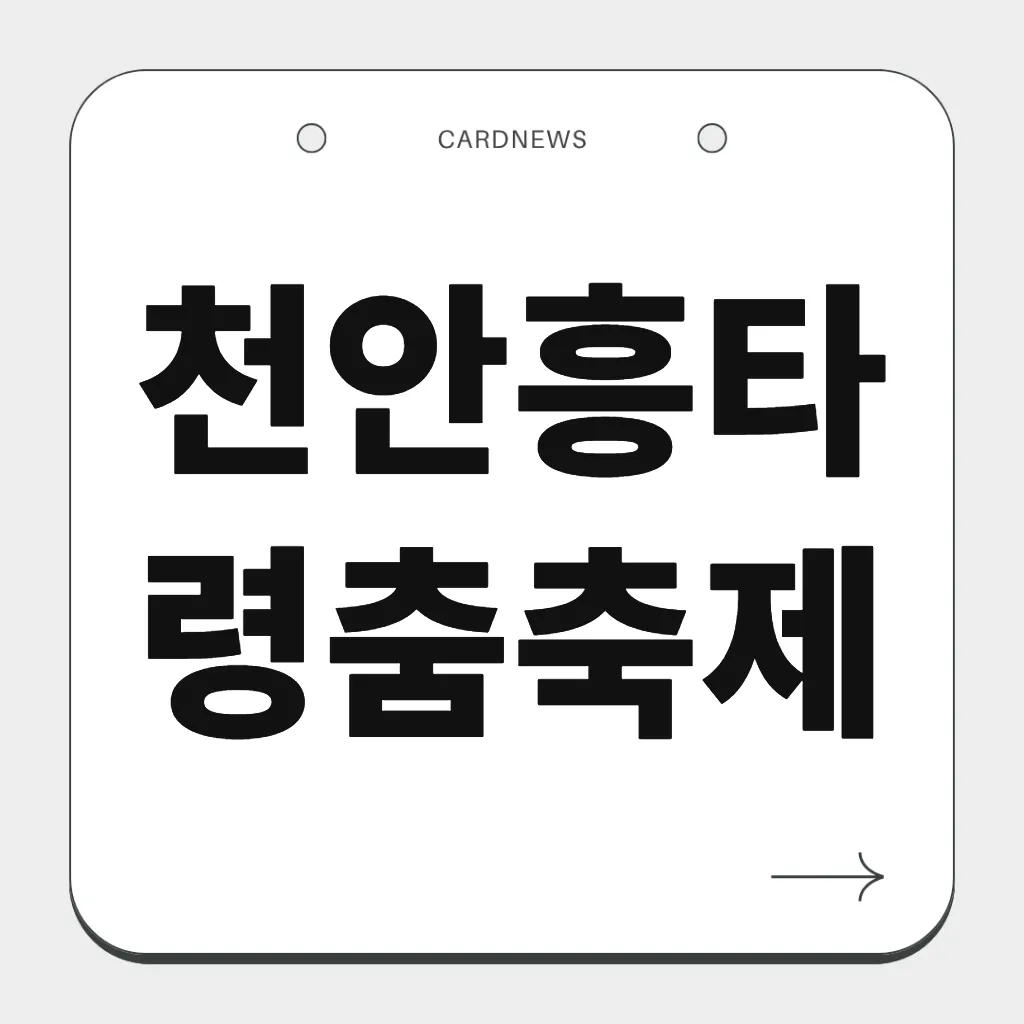 천안흥타령춤축제