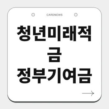 청년미래적금 정부기여금