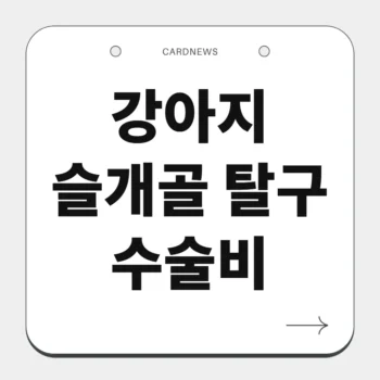 강아지 슬개골 탈구 수술비