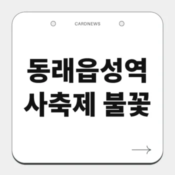 동래읍성역사축제 불꽃